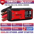 🆔GOOLOO GT4000 4000A Jump Starter Power Bank 12V Portable Battery Pack Charger