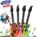 Music Instrument  Air Blow Up Party Holiday Roll Kids Toy Inflatable Guitar Rock