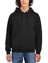 Jerzees Men's Adult Pullover Hooded Sweatshirt, Black, Medium