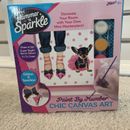 CRA Z ART SHIMMER 'N SPARKLE NIB PAINT BY NUMBER CHIC CANVAS ART CRAFT #17312