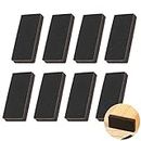 Non Slip Furniture Rubber Pads 8 Pieces 1x2" Anti Slip Furniture Pads Hardwood Stopper Self Adhesive Rectangle Anti Skid Furniture Pads 1/3 inch Thick Furniture Gripper Protector for Hardwood Floor