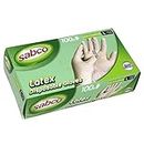 Sabco Sabco Large Disposable Latex Gloves - 100Pk, Large (SAB80038)