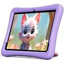 2024 Tablet for Kids 10 Inch, Android 13 Tablet with Google Kids Space, 2.0GHz 8-core, 4GB RAM 64GB Storage, HD Display, 6000mAh, 2.4G+5G WiFi, PlimPad Kids20 (Purple)