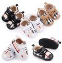 Infant Plaid Fashion Boy Girl Toddler Soft Sole Baby Shoes Size 0-18 months
