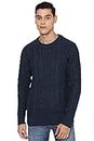 American Eagle Outfitters Super Soft Marled Crew Neck Sweater Navy