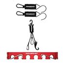 PowerNet Dugout Bundle | Baseball Softball Bat Fence Rack + Fence Hook + Gear Hanger | Keep Training Equipment Organized and Off The Ground | Holds Up to 12 Bats