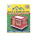 Little Birdie Wood Diy Build A Home Kit | Brick Build Construction Set For Kids | Diy Craft Building Home Kit, Multicolor