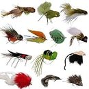 RoxStar Fly Fishing Shop | Hand Tied in The USA | Pro Bass Flies Assortment | Top 13 Streamer and Top Water Flies for Bass, Steelhead, Salmon, Musky and The Rest of The Big Boys. Tight Lines!