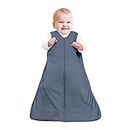 MK & CO. ORGANICS - Unisex Baby Sleep Sack 12-24 Months, Soft & Stretchy Gender Neutral Baby Clothes, Baby Sleeper Toddler Sack, Viscose Made Baby Clothes Sleep Sacks with Double Zip, Slate Blue