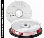 Premium Brand Blank DVD-R 4.7 GB 16X Professional Disk (Pack of 5 Disk)