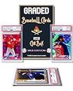 Three Graded Baseball Cards Mystery Box: MLB Edition │Three Premium PSA/BGS Graded 10, 9.5 or 9 Cards │Potential Rookie Autographs & Numbered RC Refractors│Gift for Baseball Fans│by Slabs of Heat