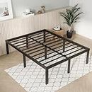 Novilla Queen Bed Frame, 14 Inch Metal Platform Bed Frame Queen Size with Storage Space Under Bed, Heavy Duty Steel Slat Support, Easy Assembly, No Box Spring Needed