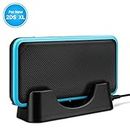 TNP New 2DS XL Charger Dock - USB Charging Stand and Vertical Storage Cradle Station with Charging Port Cable Accessories for New Nintendo 2DS XL LL 2017 (Black)