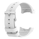 ELECTROPRIME Silicone Wrist Strap Band & Metal Buckle for Polar M400 M430 Watch White
