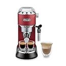 DeLonghi De'Longhi Ec685.R |Dedica Style| Pump Espresso Coffee Machine | Espresso, Cappuccino, Latte & More Recipe Options| 15 Bar Pressure|1350 W| Free Demo & Installation (Red)