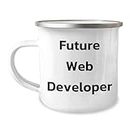 Inspirational Web Development Camping Mug | Gifts for Future Web Developer | Funny Web Developer Gifts for Father's Day Unique Gifts from Daughter