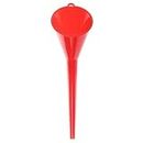 Tongdejing Car Refueling Funnel, Long Mouth Funnel Handfree Motorcycle Oil Funnel, Universal Portable Gasoline Engine Funnel for Car Motorcycle Gasoline Engine Oil Additive(Red)