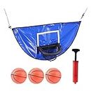 Trampoline Basketball Hoop, Breakaway Rim for Dunking Trampoline,Basketball Attachment with Mini Basketballs Trampoline Accessory,Trampoline Accessory for Most Ages