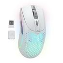 Glorious Model O 2: Wireless Gaming Mouse (White) Triple Mode: 2.4GHz, Bluetooth, USB-C, 26K DPI Sensor, 210h Battery Life, 6 Programmable Buttons, Gaming Accessories for PC, Laptop, Mac, HP, RGB