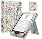 Funda Kindle se adapta al nuevo Kindle 6" (11a generación, lanzamiento 2022) - flores