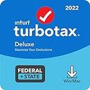[Old Version] TurboTax Deluxe 2022 Tax Software, Federal and State Tax Return, [Amazon Exclusive] [PC/MAC Download]