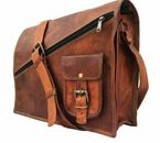 Goat Leather best deal messenger Real satchel bag genuine Laptop brown briefcase