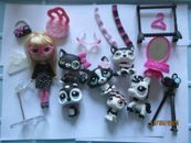 Petshop  Mini poupée Blythe B31 et ses 6 petshop  et accessoires d'origine