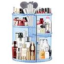 Rotating Makeup Organizer And Storage Perfume Organizer For Dresser Cosmetics Organizer Makeup Organizer For Vanity Dresser Organizer 4 Trays Adjustable Cosmetic Storage Cases