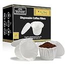 Pro Mael Disposable K Cup Filters with Lid, Coffee Filter Paper for Keurig Brewers Single Serve 1.0 and 2.0, Use with Reusable K Cup Pods, White (100-Count)