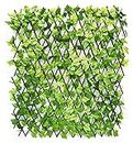 COSMOS-A Expandable Artificial Grass Hedge Leaves Fence for Home and Garden Decor. (20 * 60inch/ 5 feet/150 cm)-1piece