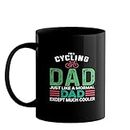 Happu - Printed Ceramic Coffee Mug, Cycling Designs, I'm a Cycling Dad, Gifts for Fitness Freak, Bicycle Lover, Cycling Enthutiast, Cycle to Work Community, 325 ML(11Oz), 4619-BP