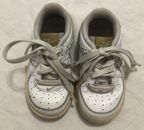 Nike, White and Tan Air Force 1, Baby Shoes Size 6C, Used, So Cute vintage look