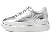 Michael Kors Women's Hayes Lace Up Sneaker, Silver, 9