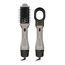 Ikonic 3 in 1 Express Styler Grey, Professional Volumizer Blow Dryer 1200W Hot Air Brush for Women Innovative Air Flow Vents Mixed Styling Bristles Ceramic Titanium Tourmaline-Coated Brush Head, Multi Hair Styler for 75% shinier blowouts results.