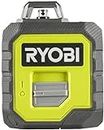 Ryobi RB360GLL-K,Livella 360° Laser Verde con 4 Batterie Incluse, Batteria 18V ONE+ Non Inclusa,per Lavori di Precisione,Proiezione Linee:1x Verticale, 1x Orizzontale 360°,Livella Laser Autolivellante