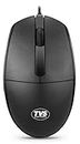 TVS ELECTRONICS Champ M120 Wired Optical Mouse with 1200 DPI Resolutions | 3 Handy Buttons with 1.5 Million Durable Clicks | Fast Moving Scroll Wheel, Plug and Play USB Mouse for Windows/Mac
