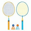 Franklin Sports Badminton Racket Set - Smashminton, Oversize - 2 Player Backyard Youth Set with Birdies For Kids