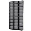 Atlantic Elite Media Storage Cabinet - Large Tower, Stores 837 CDs, 630 BLU-Rays, 531 DVDs, 624 PS3/PS4 Games or 528 Wii Games with 9 Fixed Shelves, PN35435742 in Black