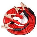 Favoto Automotive Battery Jumper Cables Heavy Duty 6ft 6 Gauge 500AMP Booster Jumper Cable Emergency Power Jumper with Professional Grade Clamps