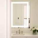 Séura Allegro Frameless Lighted Vanity Mirror in Gray/White | 36 H x 24 W x 1.5 D in | Wayfair LMR-2400x3600-RE-AL-COB5-SR-ES-DM