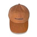 Manifest, Spiritual, Good Vibes, Lucky Girl Syndrome Embroidery Unstructured Dad Hat Baseball Cap, Clay, One size