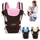 AEREX® Adjustable Baby Carrier 4-in-1 Infant Carrier Baby Carry Sling Carrier for 0 to 3 Years Baby Honeycomb Kangaroo Bag Toddler Carrier Body Holder Backpack (Multi-Color)