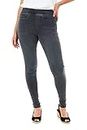 M17 Women Ladies Denim Jeans Jeggings Skinny Fit Classic Casual Trousers Pants with Pockets (8, Grey)