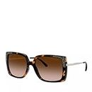 Michael Kors Women Oversized Sunglasses Mk2131 Rochelle Dark Tort Frame/Brown Gradient Lens One Size