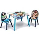 Delta Children Kids Table and Chair Set With Storage (2 Chairs Included) - Ideal for Arts & Crafts, Snack Time, Homeschooling, Homework & More, Disney/Pixar Toy Story 4