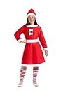 Ciao- Piccola Miss Natale costume travestimento bambina (Taglia unica 5-7 anni)
