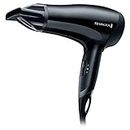 Remington Powerful Lightweight Hair Dryer (Ceramic Ionic grille for even heat/anti static, 3 heat/2 speed settings with cool shot, Eco setting - Energy Saving, Concentrator nozzle), 2000W, D3010