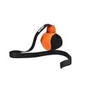 Dingo Gear Training French Linen Toy Ball with Long Handle, Dog Toy for Fetch, Reward, Dog Training, Color Orange-Black S02814