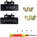 Replacement Headband Hinge Clip Cover + Pin Repair Parts Kits Set Accessories Compatible with Solo3 Wireless Solo2 Wireless Over-Ear Headphones (Black)