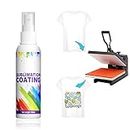 Sublimation Spray for Cotton Shirts, Sublimation Coating Spray, Sublimation Spray for All Fabric Including Polyester, Carton, Canvas, Tote Bag, Waterproof, High Gloss (White)